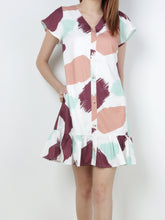 Rachel Ruffles Dress - Rust